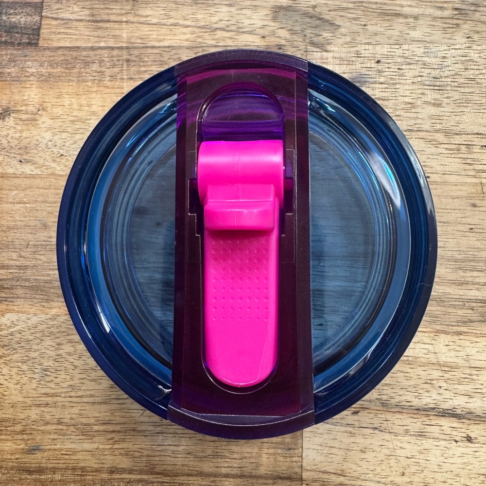 Custom Lid Stanley ProTour Quencher Flowstate Electric Pink Fuchsia Azure Blue